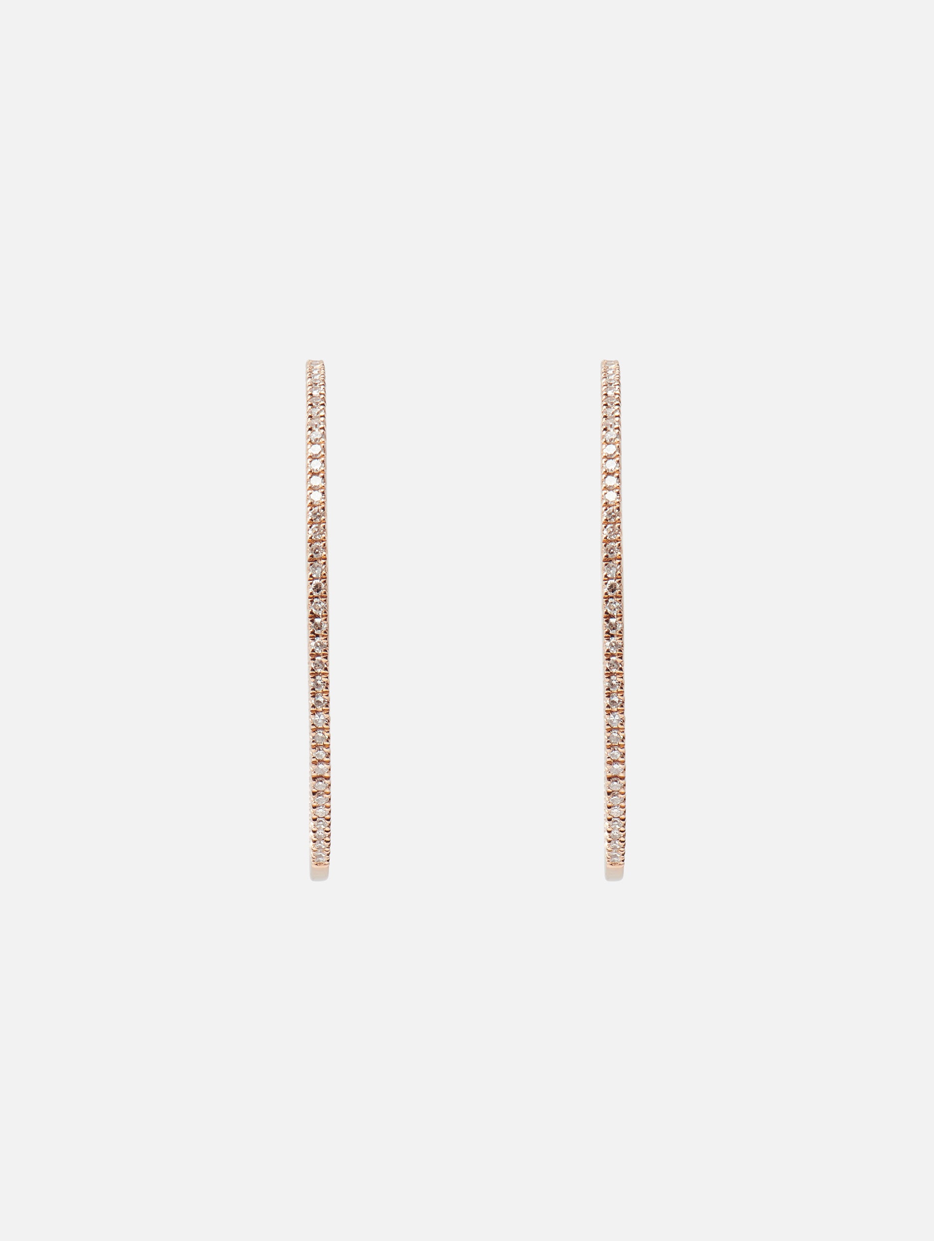 1 Pave Diamond Hoops