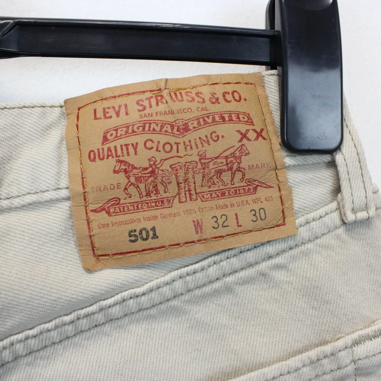 90s LEVIS 501 Jeans Beige | W30 L30