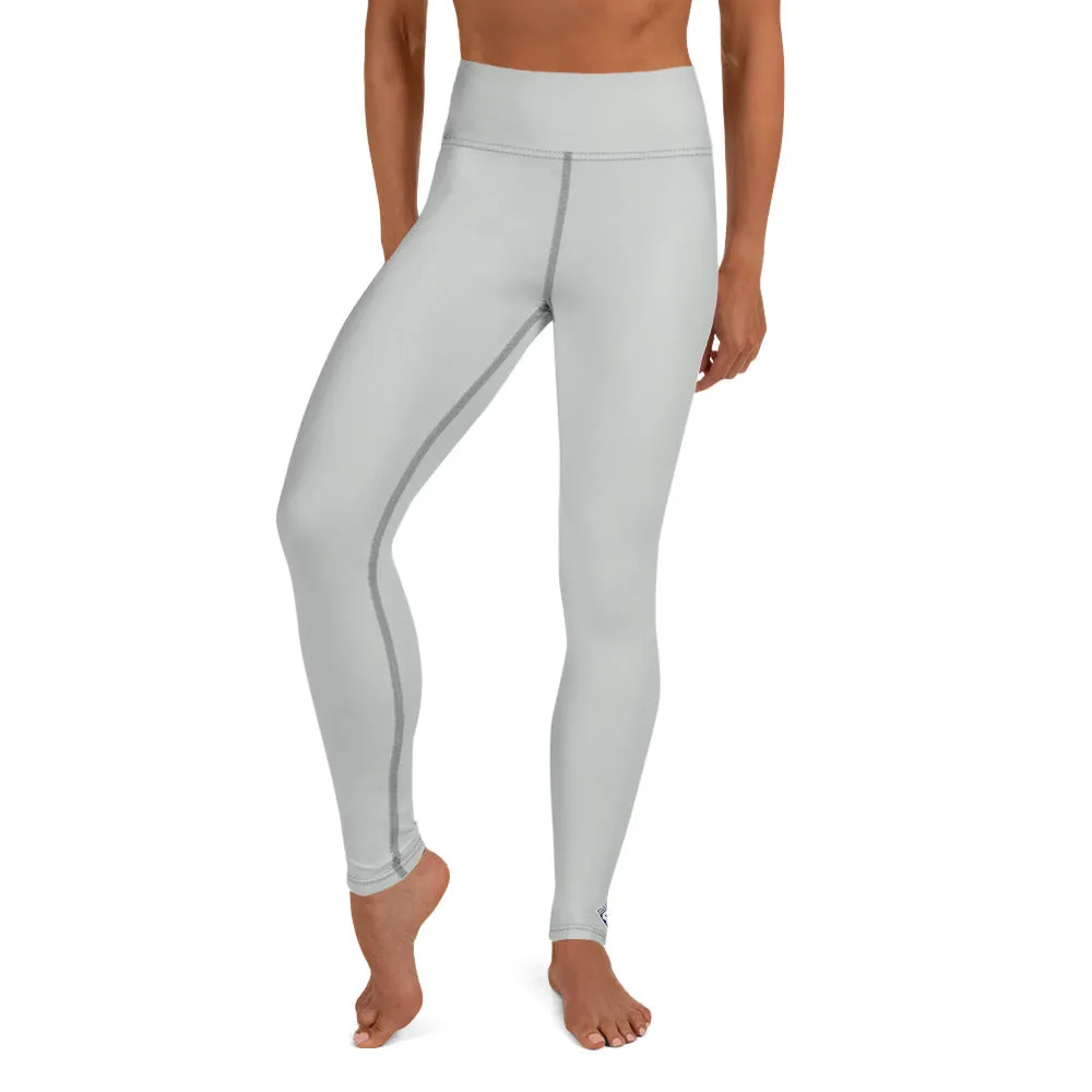 Active Chic: Women's Solid Color Yoga Pants Leggings - Smoke