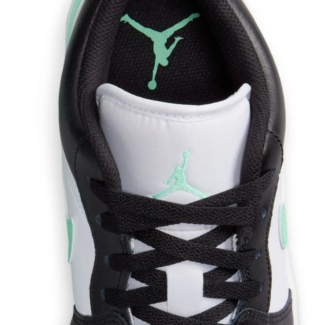 Air Jordan 1 Low Men (white / black-green glow)