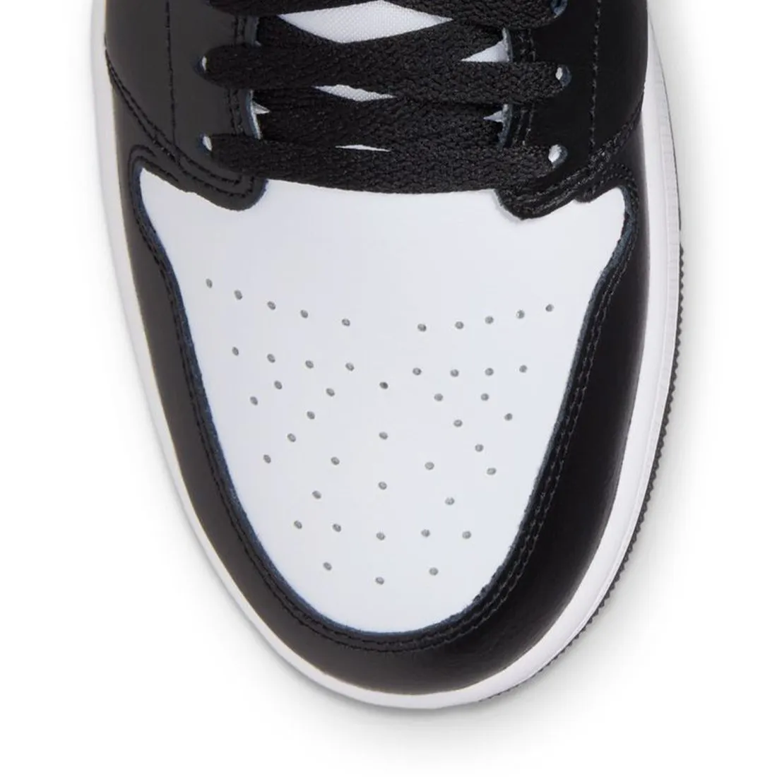 Air Jordan 1 Low Men (white / black-green glow)