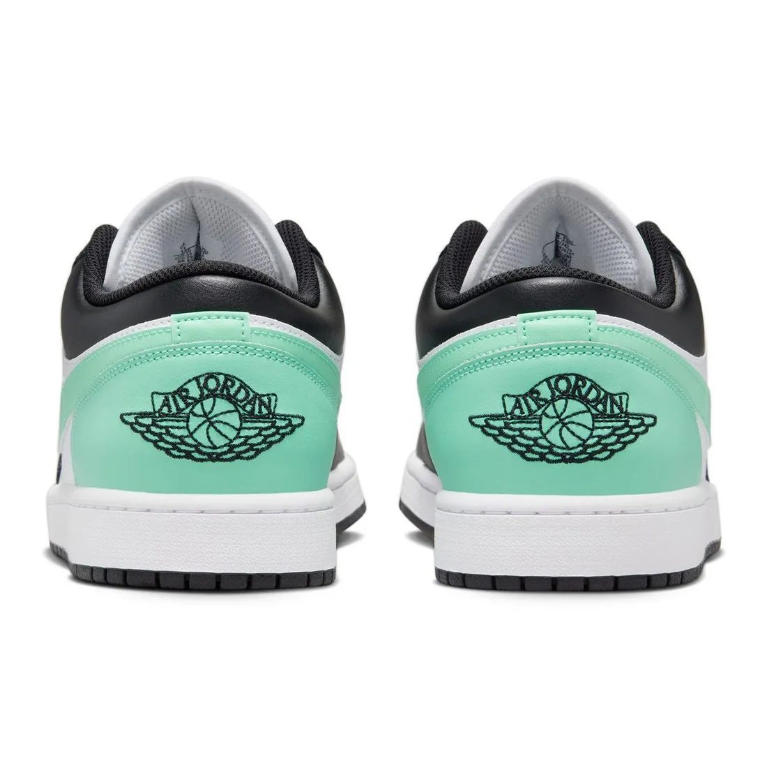 Air Jordan 1 Low Men (white / black-green glow)