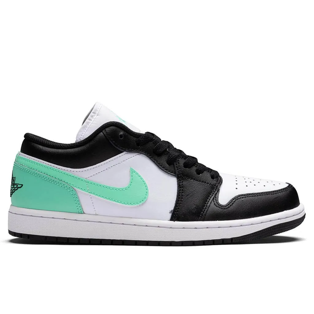 Air Jordan 1 Low - White/Black/Green Glow