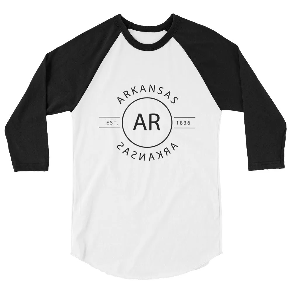 Arkansas - 3/4 Sleeve Raglan Shirt - Reflections