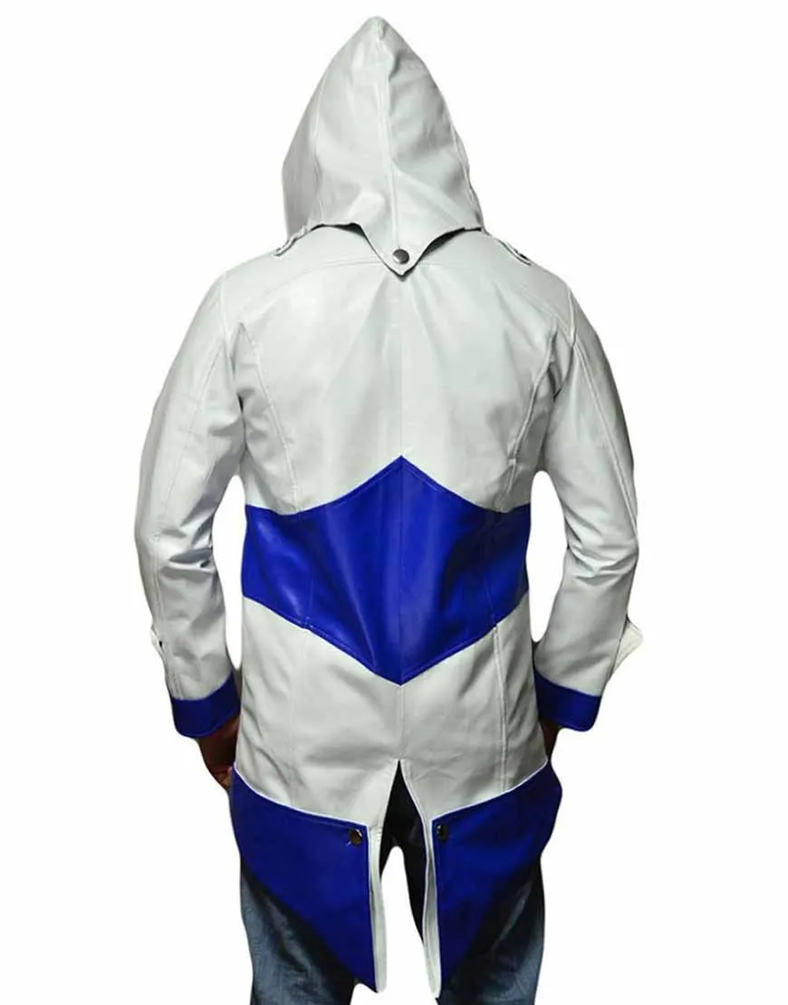 Assassins Creed Blue And White Jacket | Connor Kenway Jacket