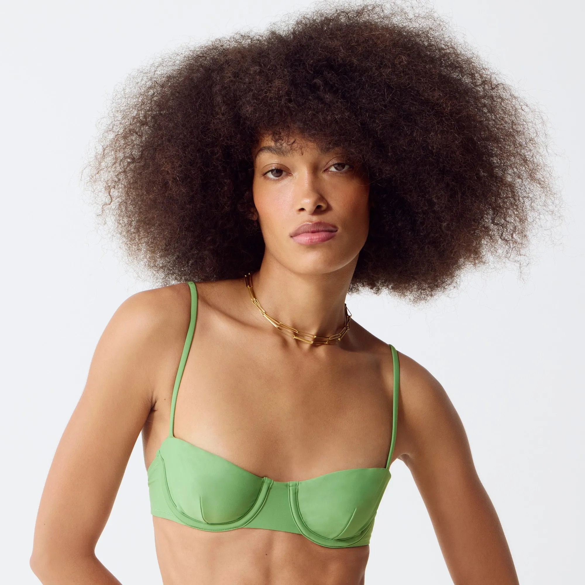 Balconette underwire bikini top