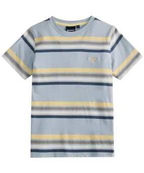 Boy's Barbour Hamstead Stripe Short Sleeve Crew Neck Cotton T-Shirt, 10-15yrs