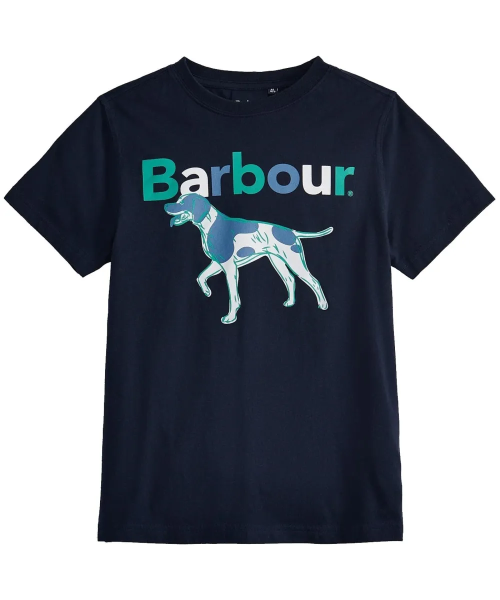 Boy's Barbour Joey Short Sleeve Crew Neck Cotton T-Shirt, 10-15yrs