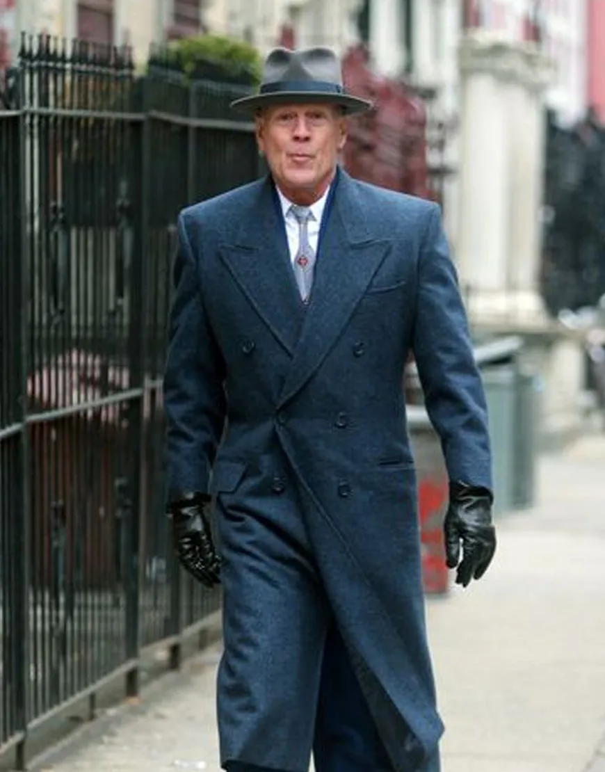 Bruce Willis Motherless Brooklyn Wool Blend Coat