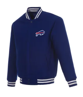 Buffalo Bills Bomber Royal Blue Wool Jacket