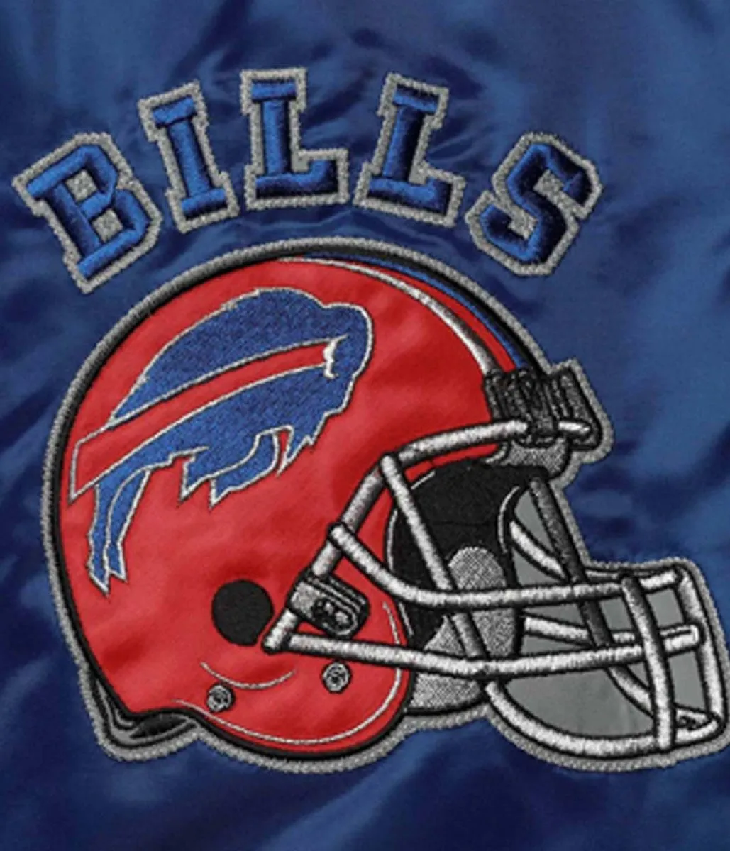 Buffalo Bills Locker Room Throwback Royal Blue and Red Jacket