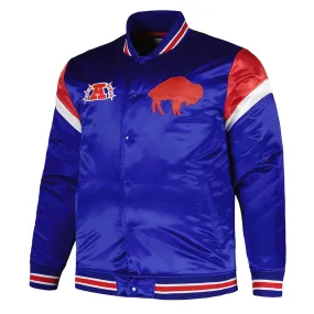 Buffalo Bills Midweight Royal Satin Jacket