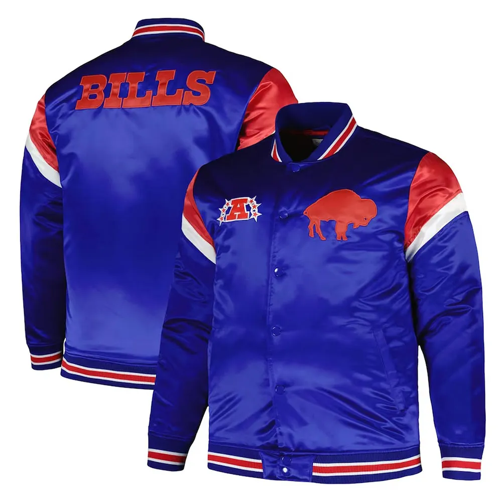 Buffalo Bills Midweight Royal Satin Jacket