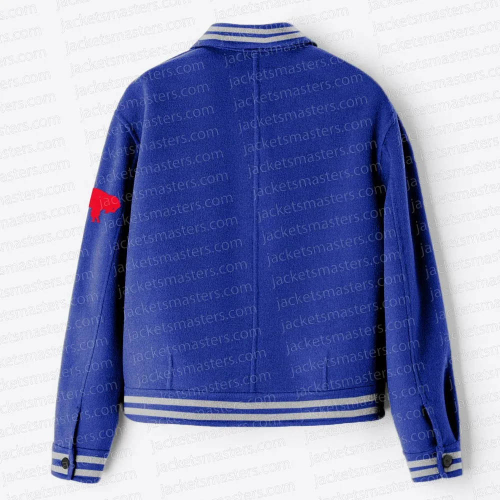 Buffalo Bills Retro Varsity Royal Wool Jacket