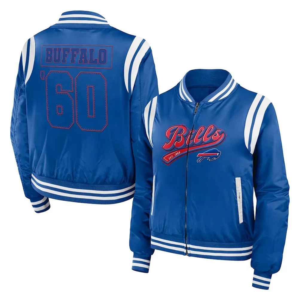 Buffalo Bills Royal Bomber Full-Zip Jacket