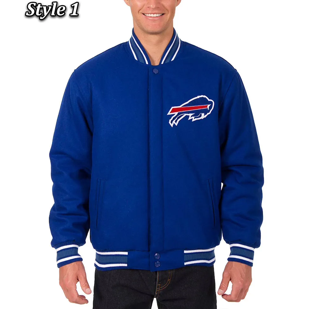 Buffalo Bills Royal Varsity Wool Jacket