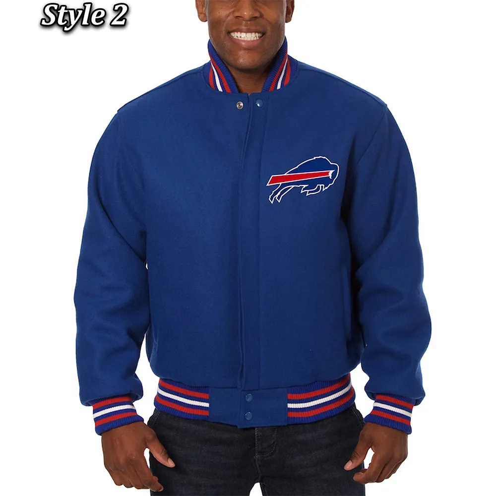 Buffalo Bills Royal Varsity Wool Jacket