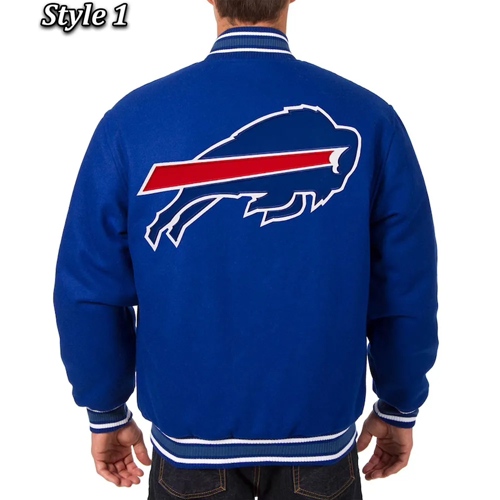 Buffalo Bills Royal Varsity Wool Jacket