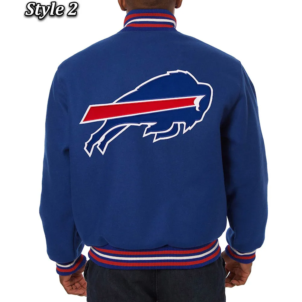 Buffalo Bills Royal Varsity Wool Jacket