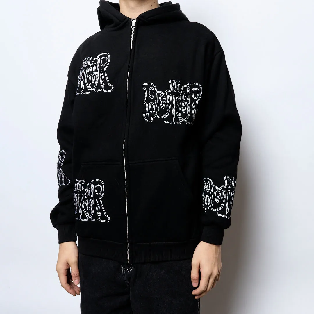 Butter Goods - Tour Zip-Thru Hood (Black)