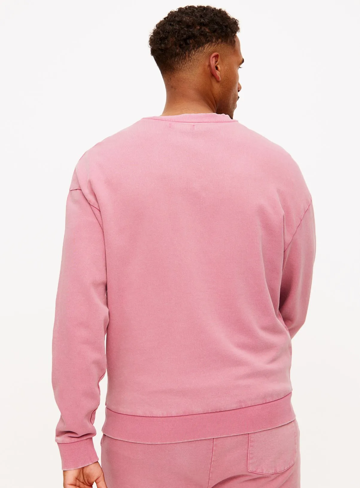 Buy Rose Pink Garment Dye Crew Neck Sweatshirt XXXXL | Sweatshirts and hoodies | Tu