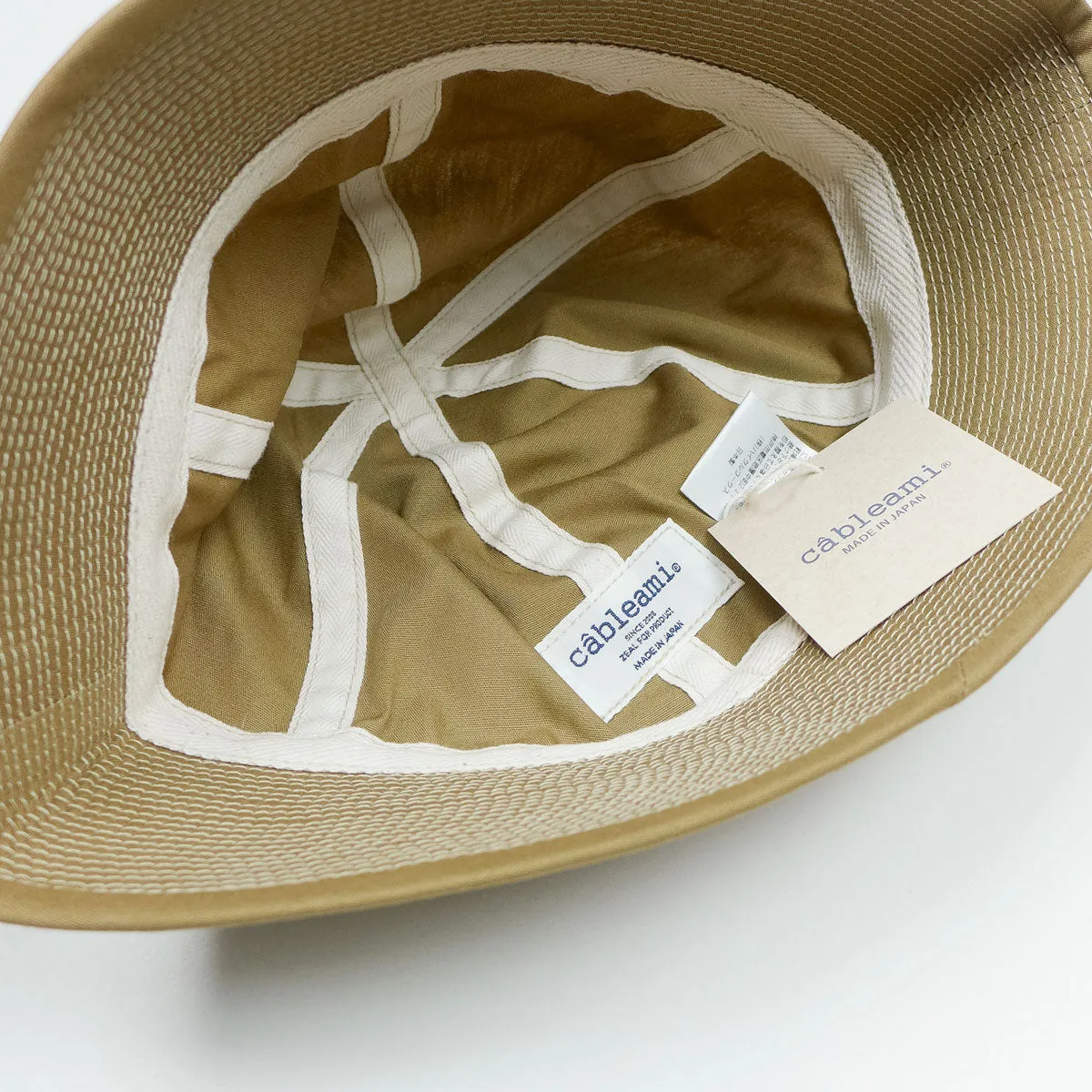 cableami - Poplin (Vat Dye) Dixie Hat - Beige