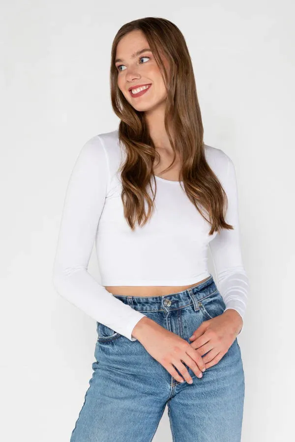 C’est Moi Crop Long Sleeve