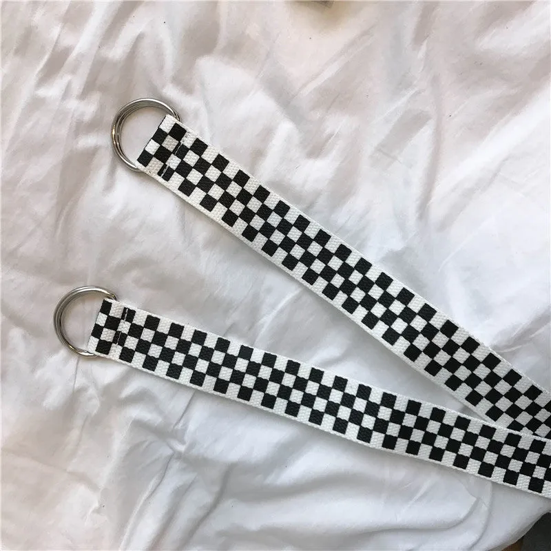 CHIC LATTICE CANVAS BELT BY18020