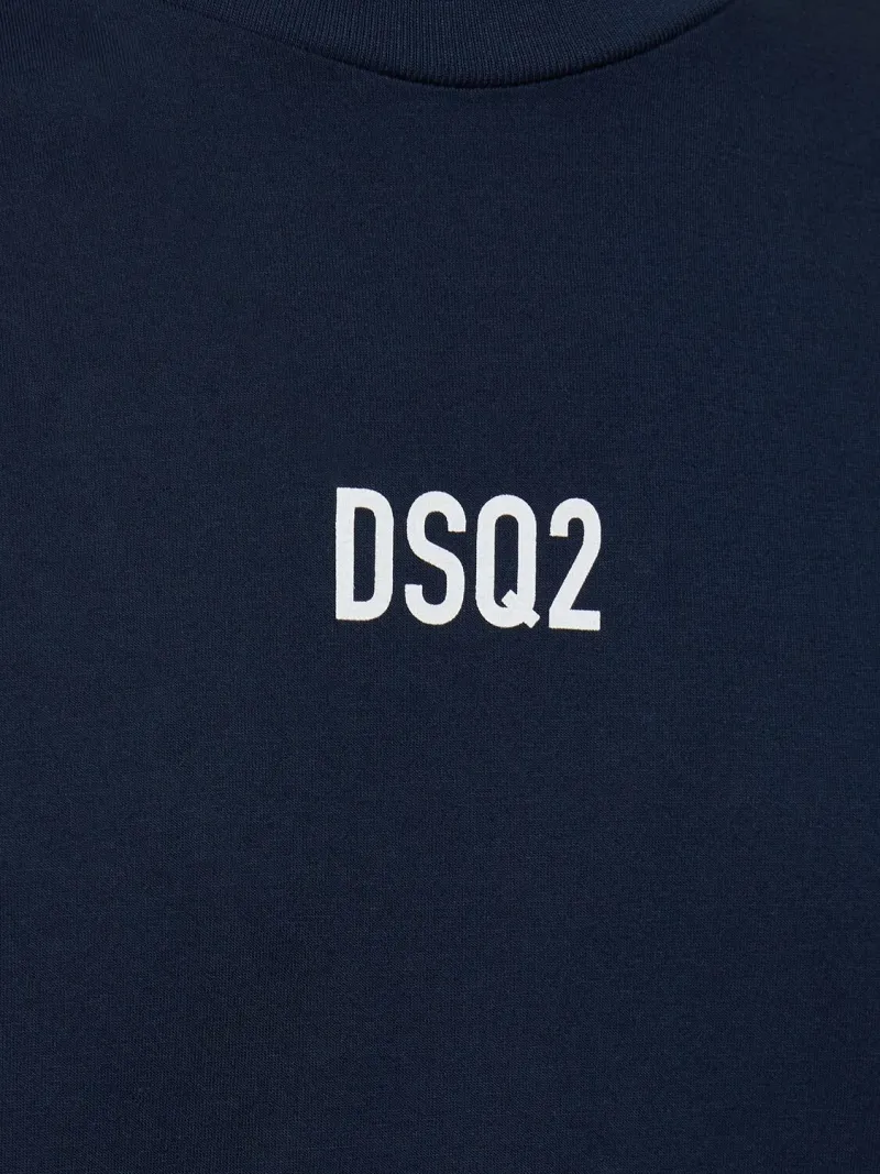 D SQUARED2  |Cotton Short Sleeves Logo Luxury T-Shirts