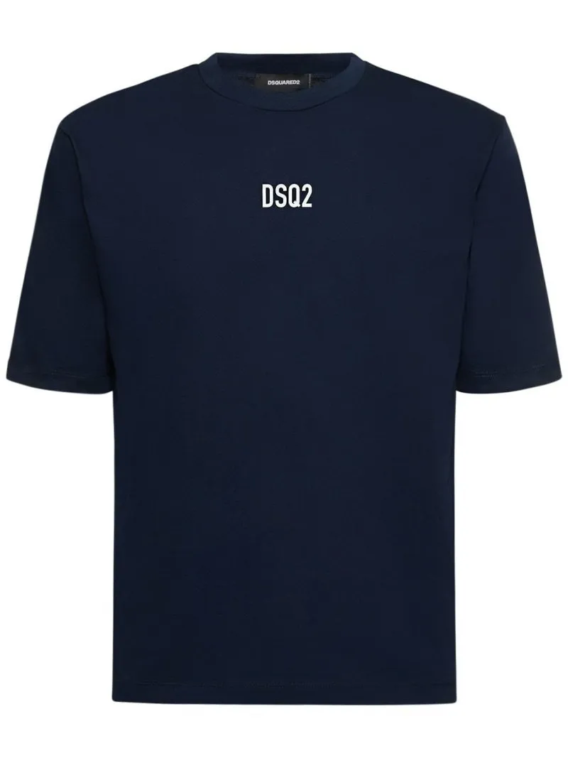 D SQUARED2  |Cotton Short Sleeves Logo Luxury T-Shirts