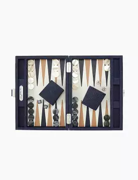 Daniel Small Cuir Buffle Backgammon Set