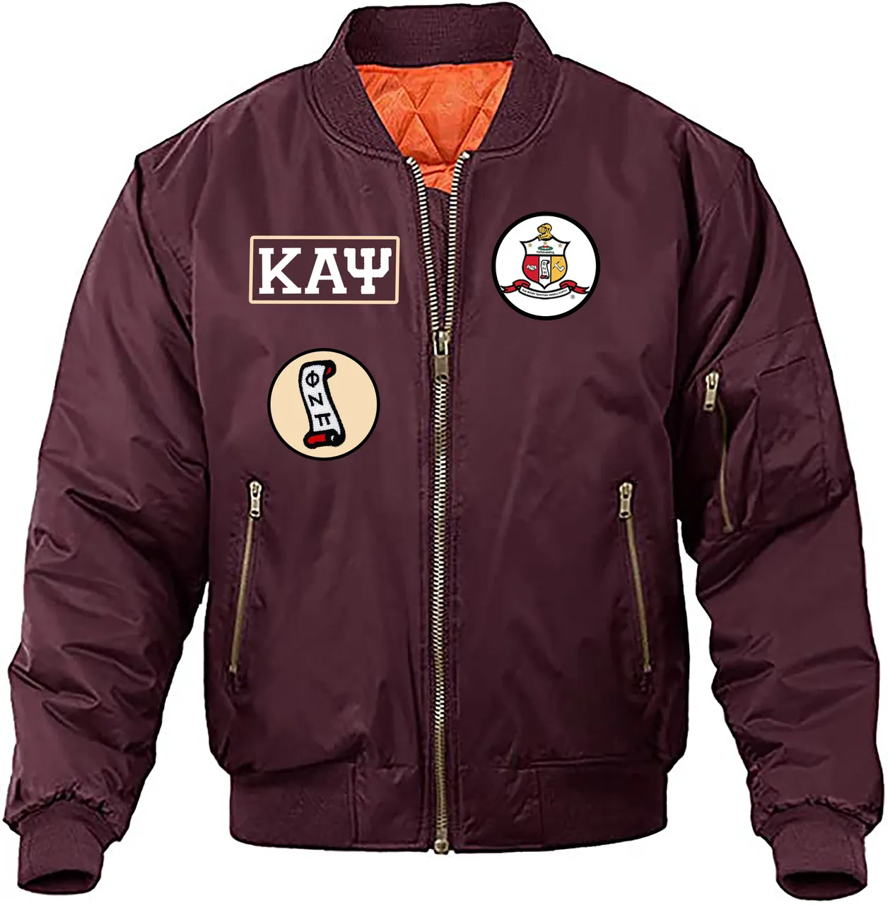 Deference Clothing® compatible with Kappa Alpha Psi Clothing® Chapter 59 Bomber Jacket Patches