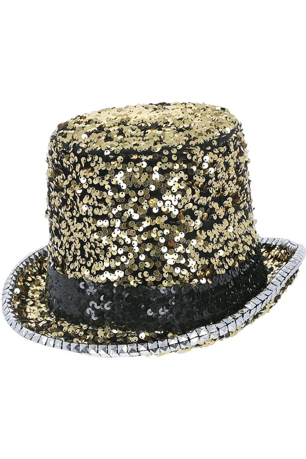 Fever Deluxe Felt Sequin Top Hat