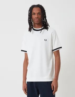 Fred Perry Raglan Sweat Top T-shirt - Snow White