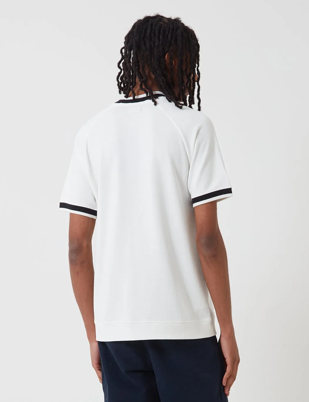 Fred Perry Raglan Sweat Top T-shirt - Snow White