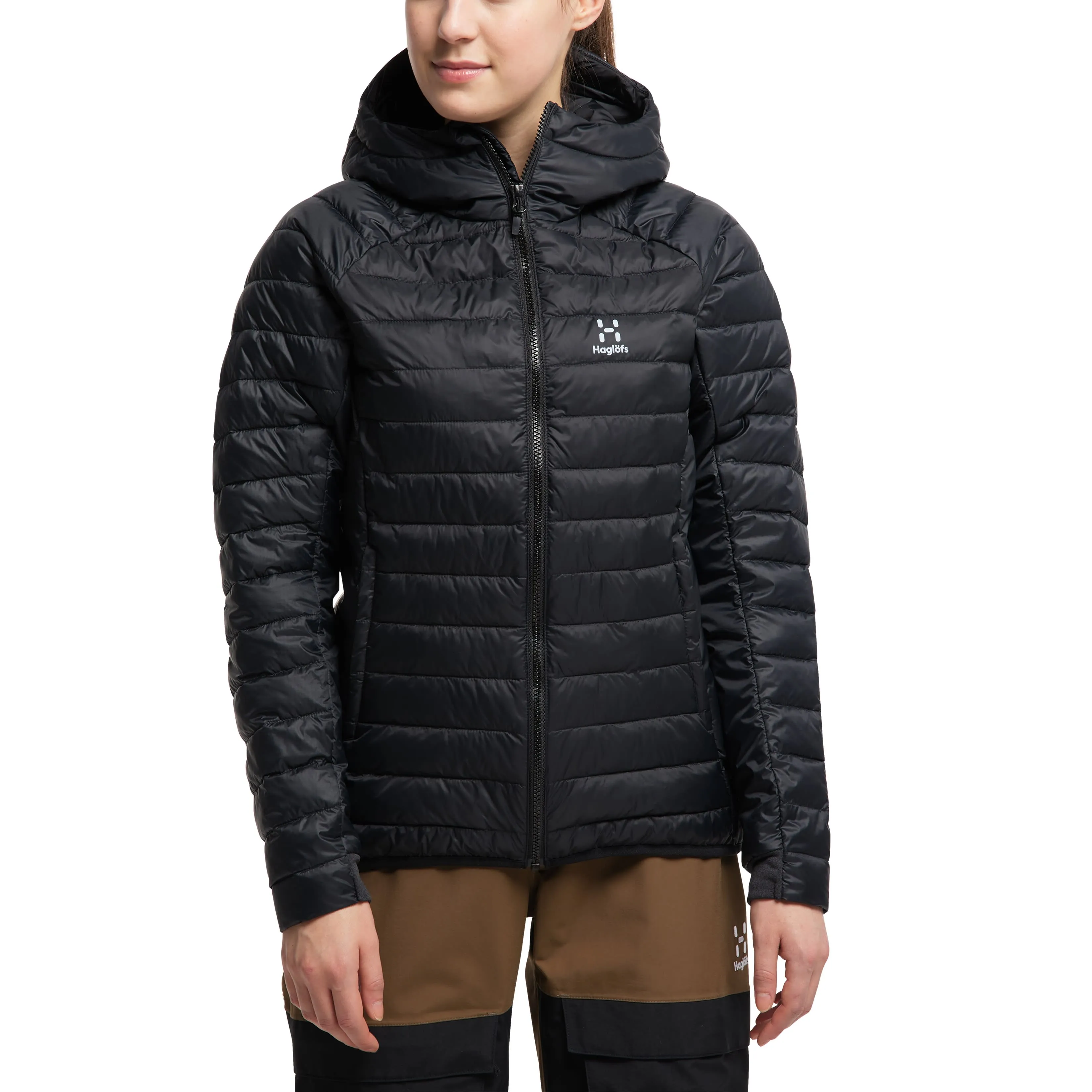 Haglöfs Women's Spire Mimic Hood True Black | Buy Haglöfs Women's Spire Mimic Hood True Black here | Outnorth