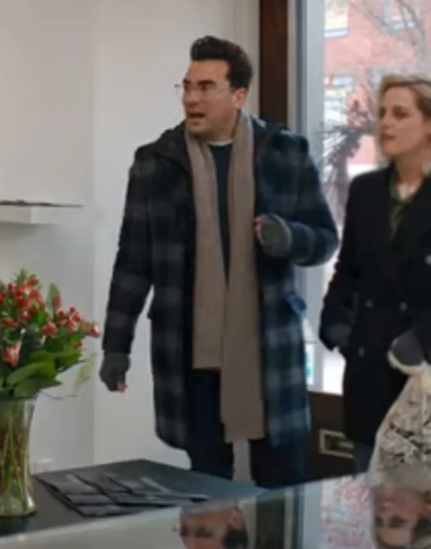 Happiest Season Dan Levy Coat | John Checked Coat - Ujackets