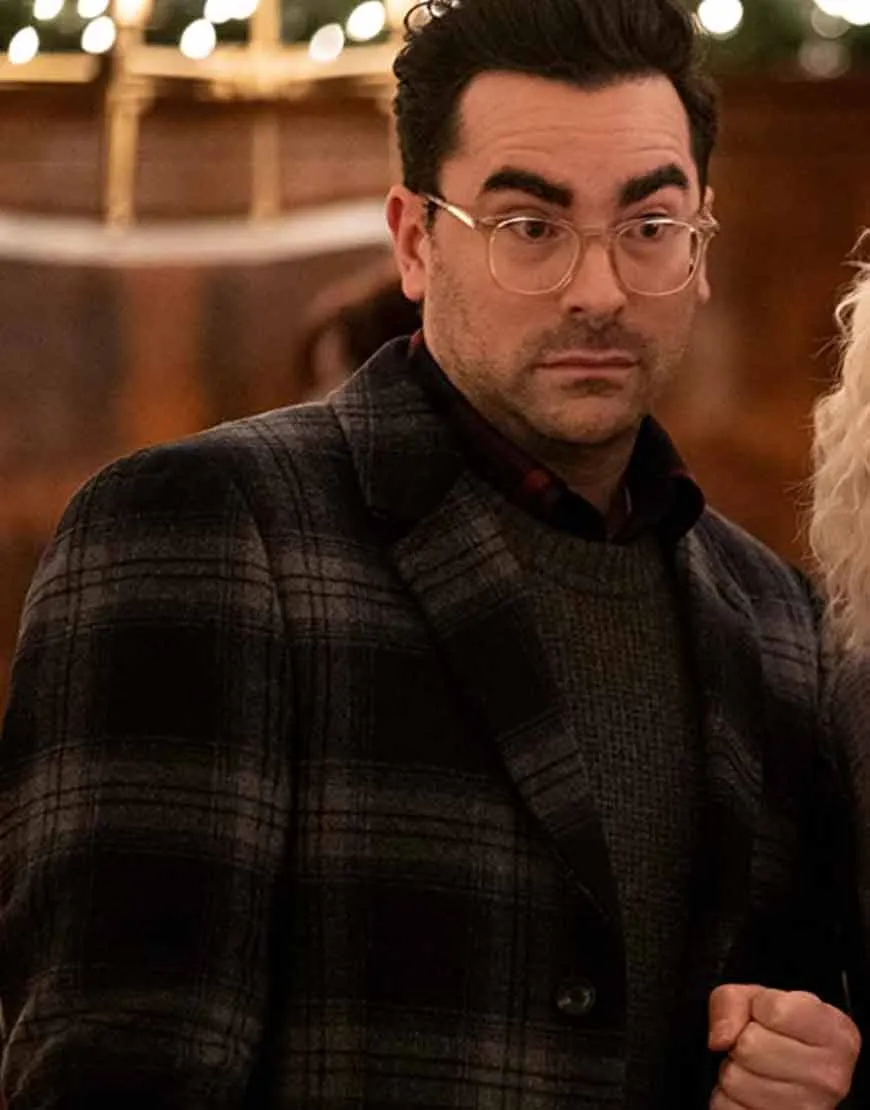 Happiest Season Dan Levy Coat | John Checked Coat - Ujackets