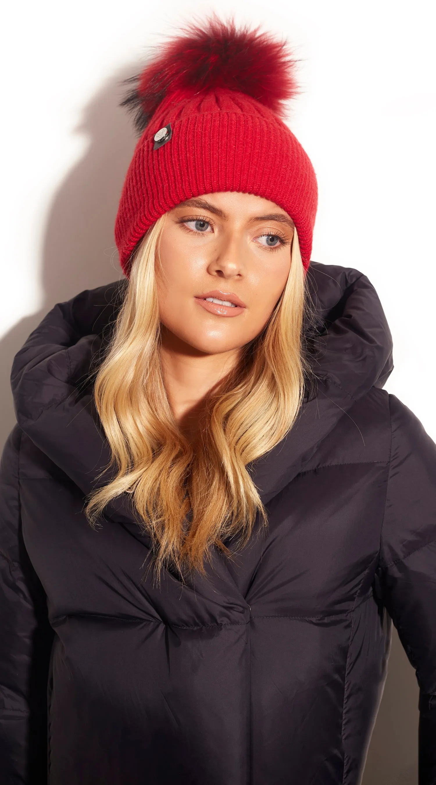 Harley Pom Pom Hat - Red