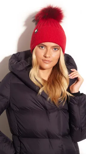 Harley Pom Pom Hat - Red