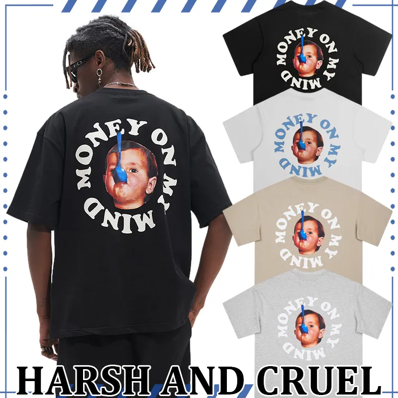 HARSH AND CRUEL  |Unisex Street Style Cotton Short Sleeves Logo T-Shirts