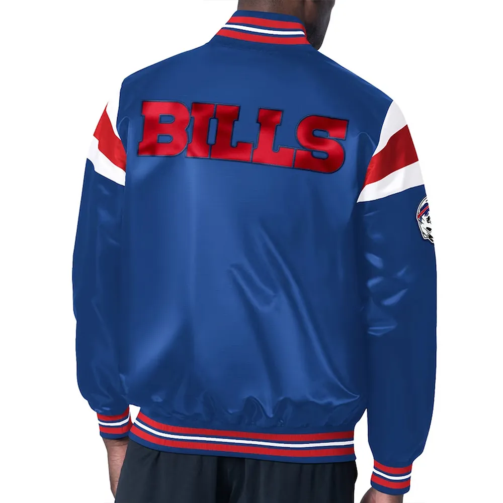 Helmet Buffalo Bills Midweight Royal Satin Jacket