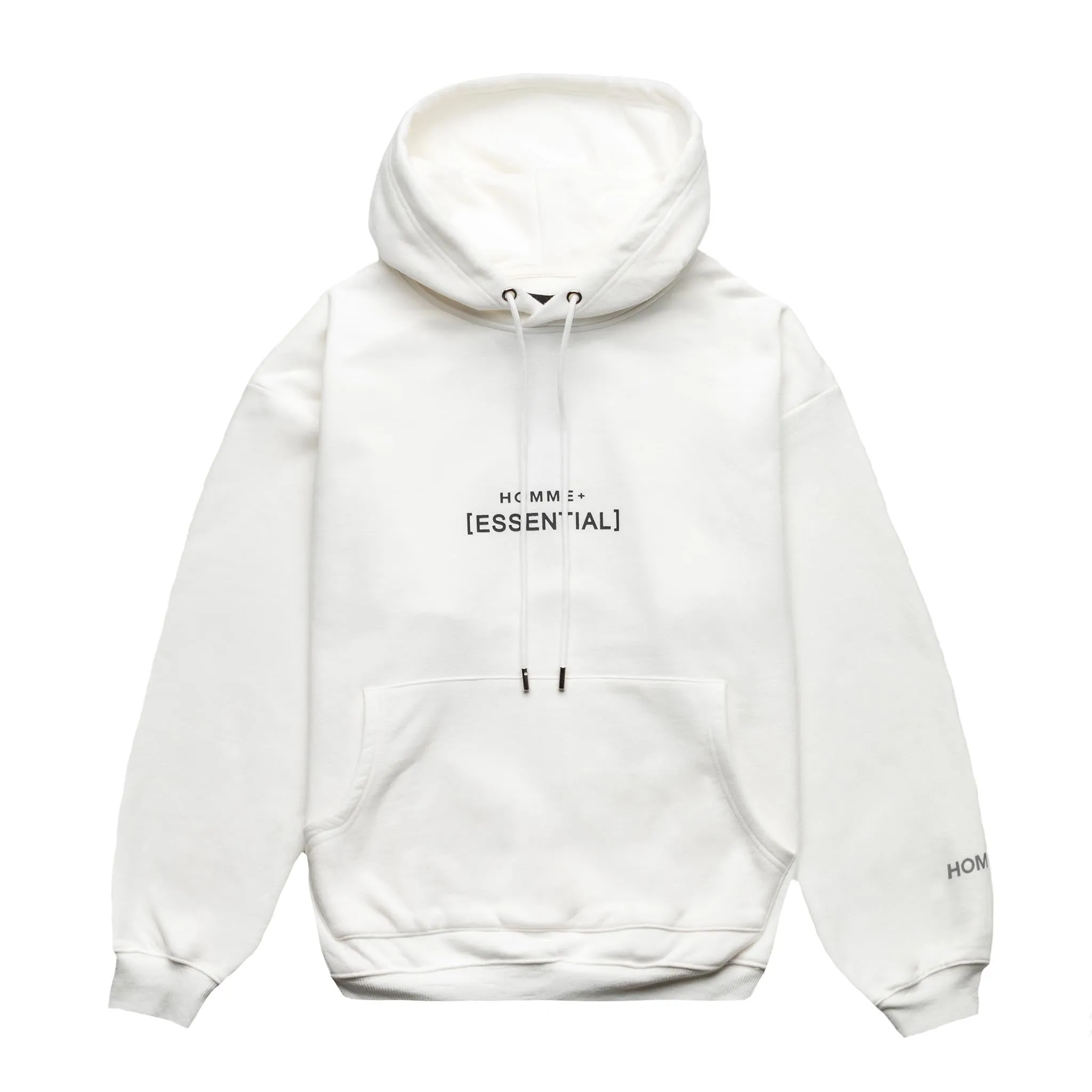 HOMME+ 'ESSENTIAL' Hoodie White