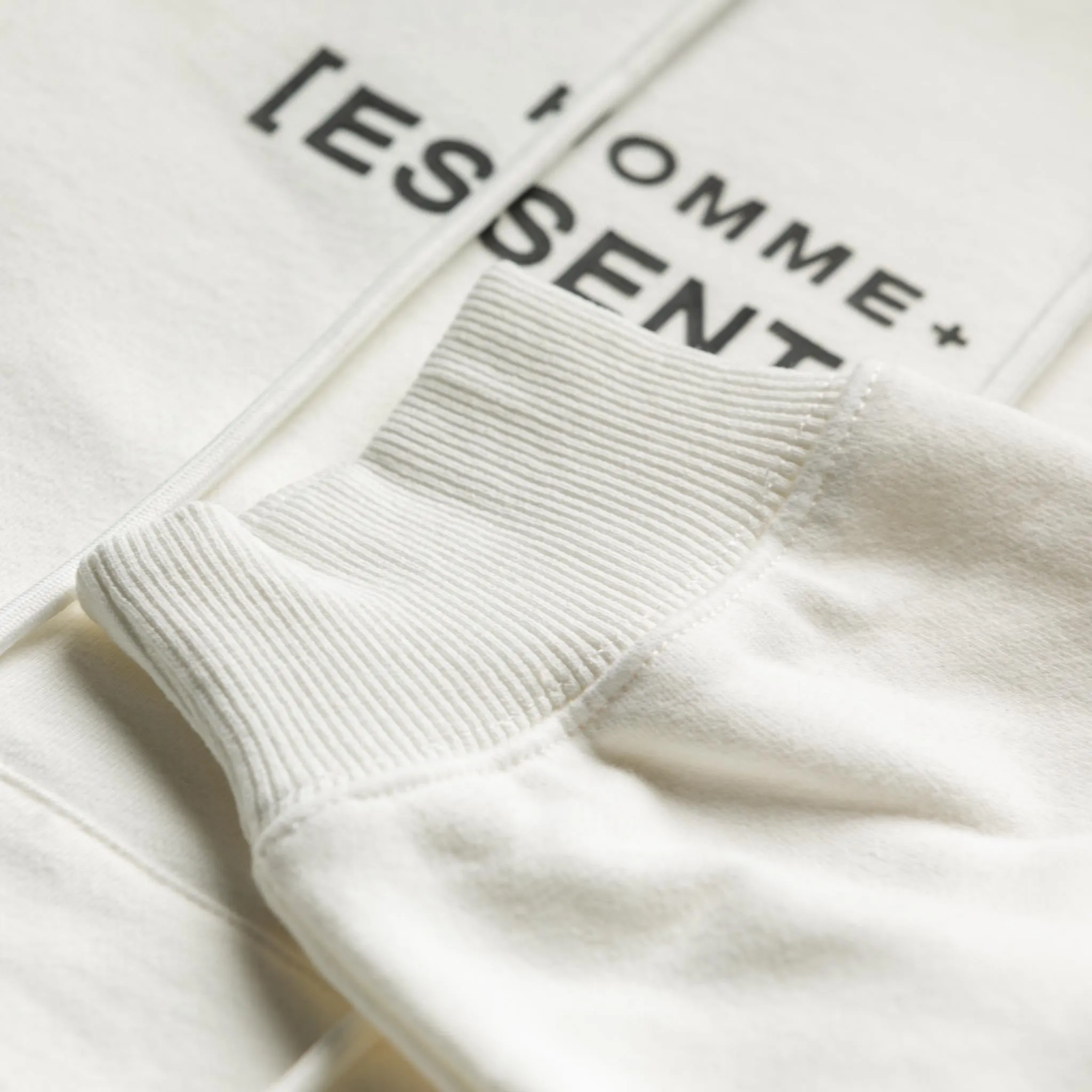 HOMME+ 'ESSENTIAL' Hoodie White