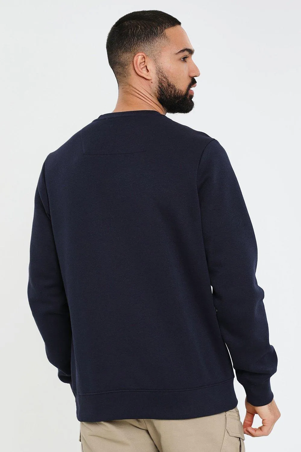 Hoodies & Sweatshirts | 'Ocean' Varsity Style Crew Neck Sweatshirt | Threadbare