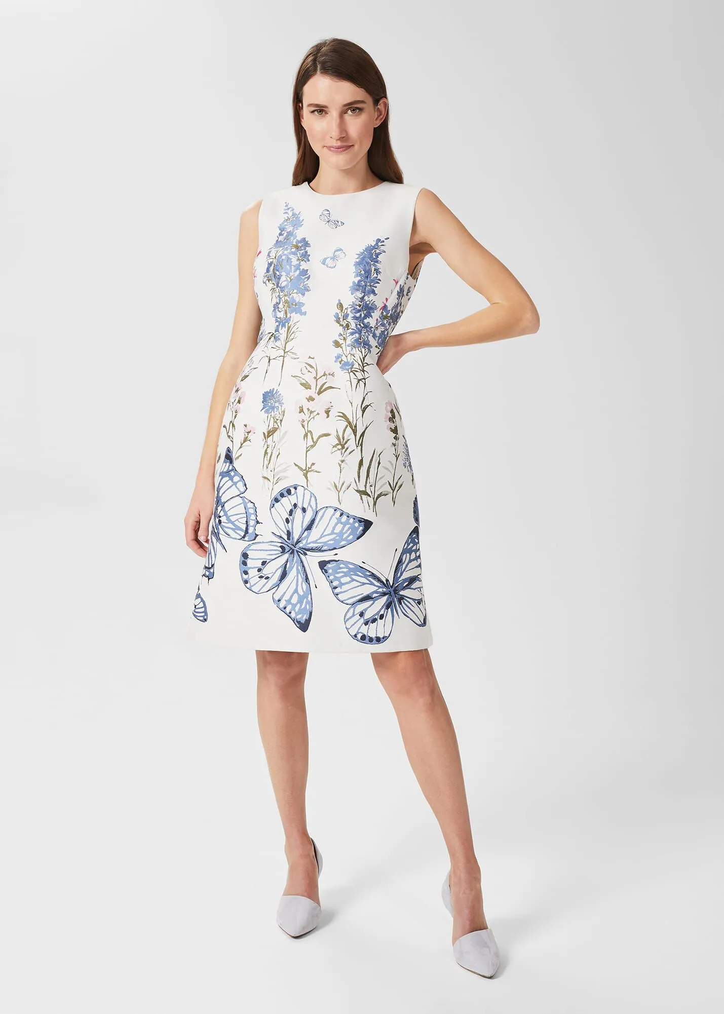 Jennifer Floral Jaquard Dress 