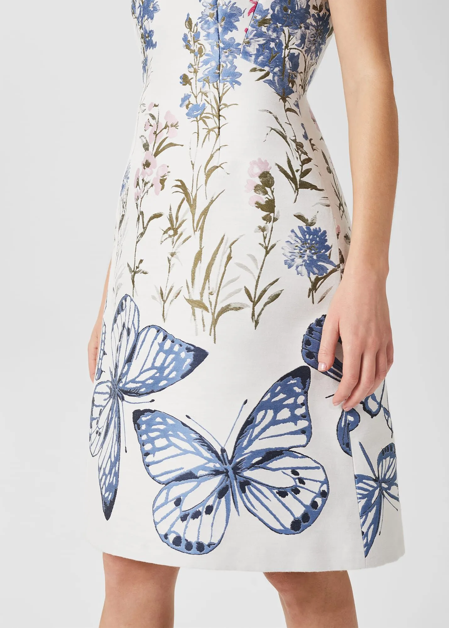 Jennifer Floral Jaquard Dress 