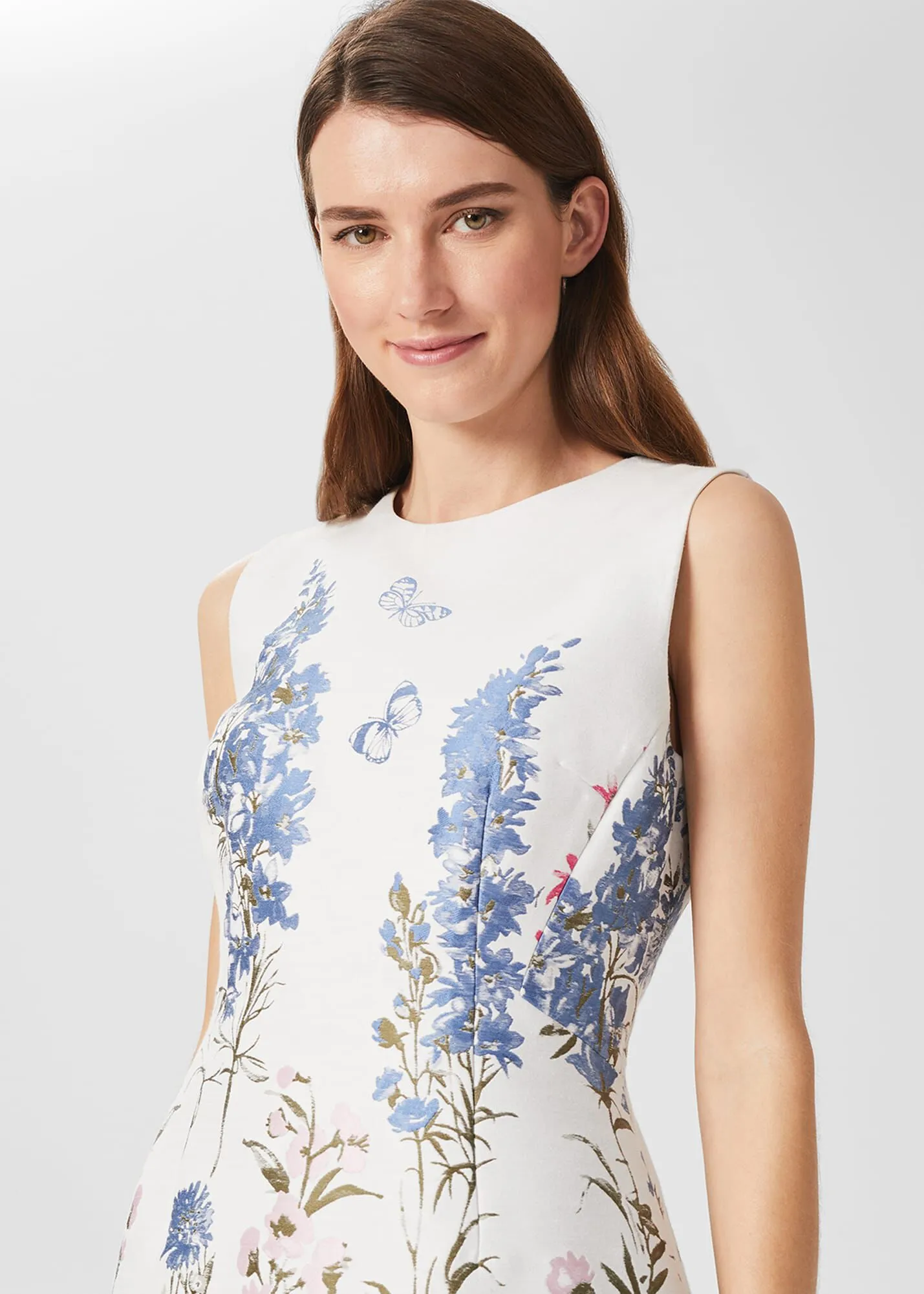 Jennifer Floral Jaquard Dress 