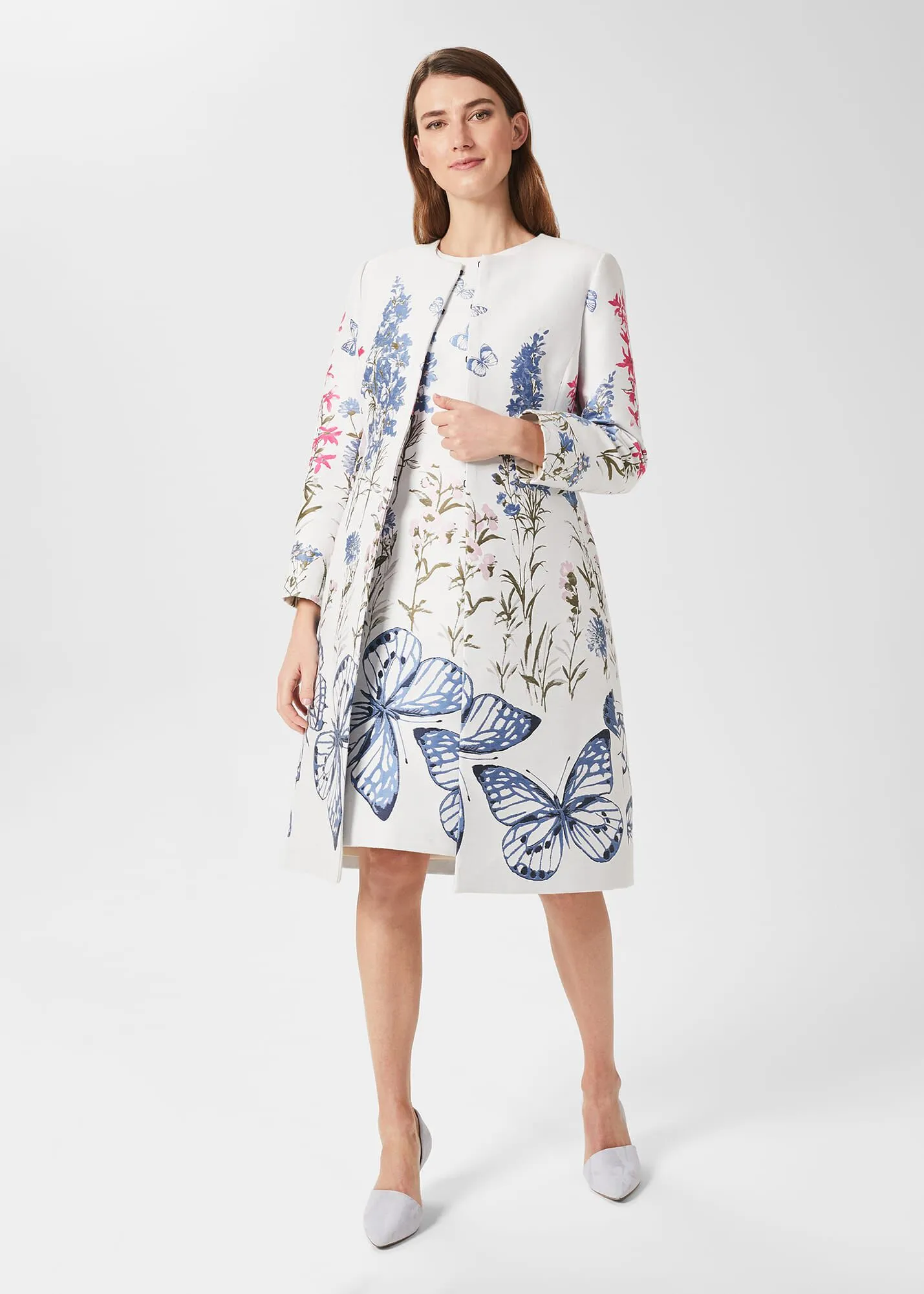 Jennifer Floral Jaquard Dress 