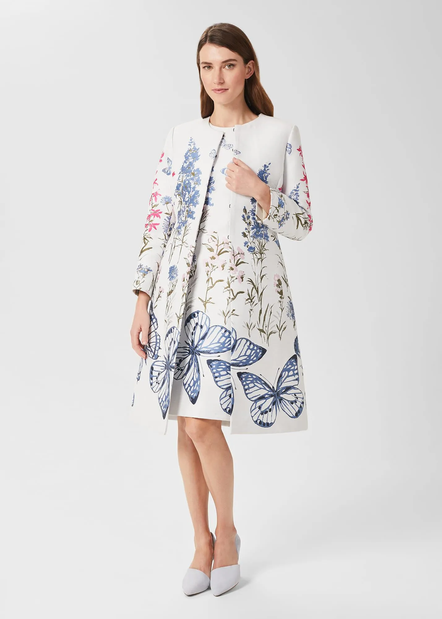 Jennifer Floral Jaquard Dress 